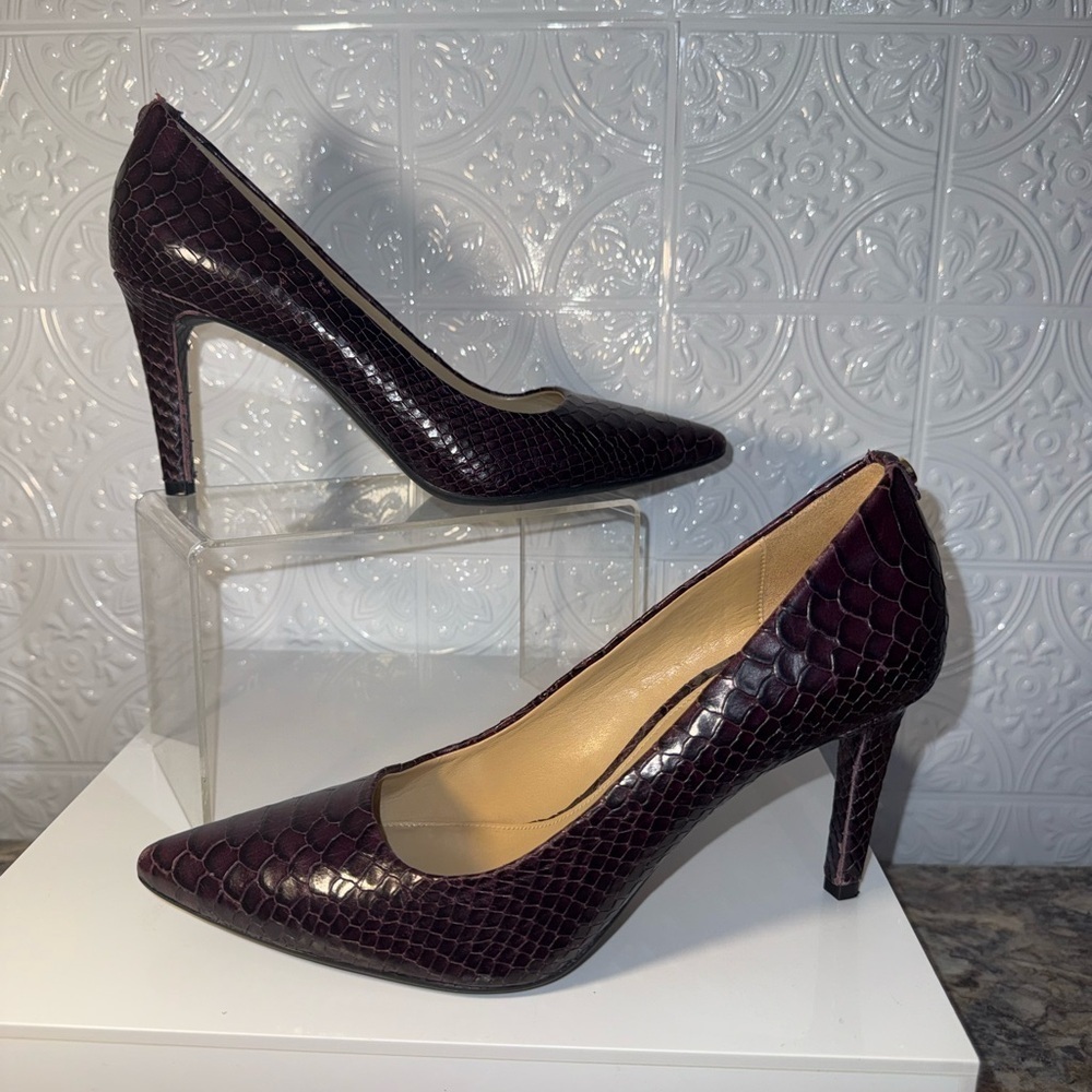 Michael Kors Brown Snakeskin Heels